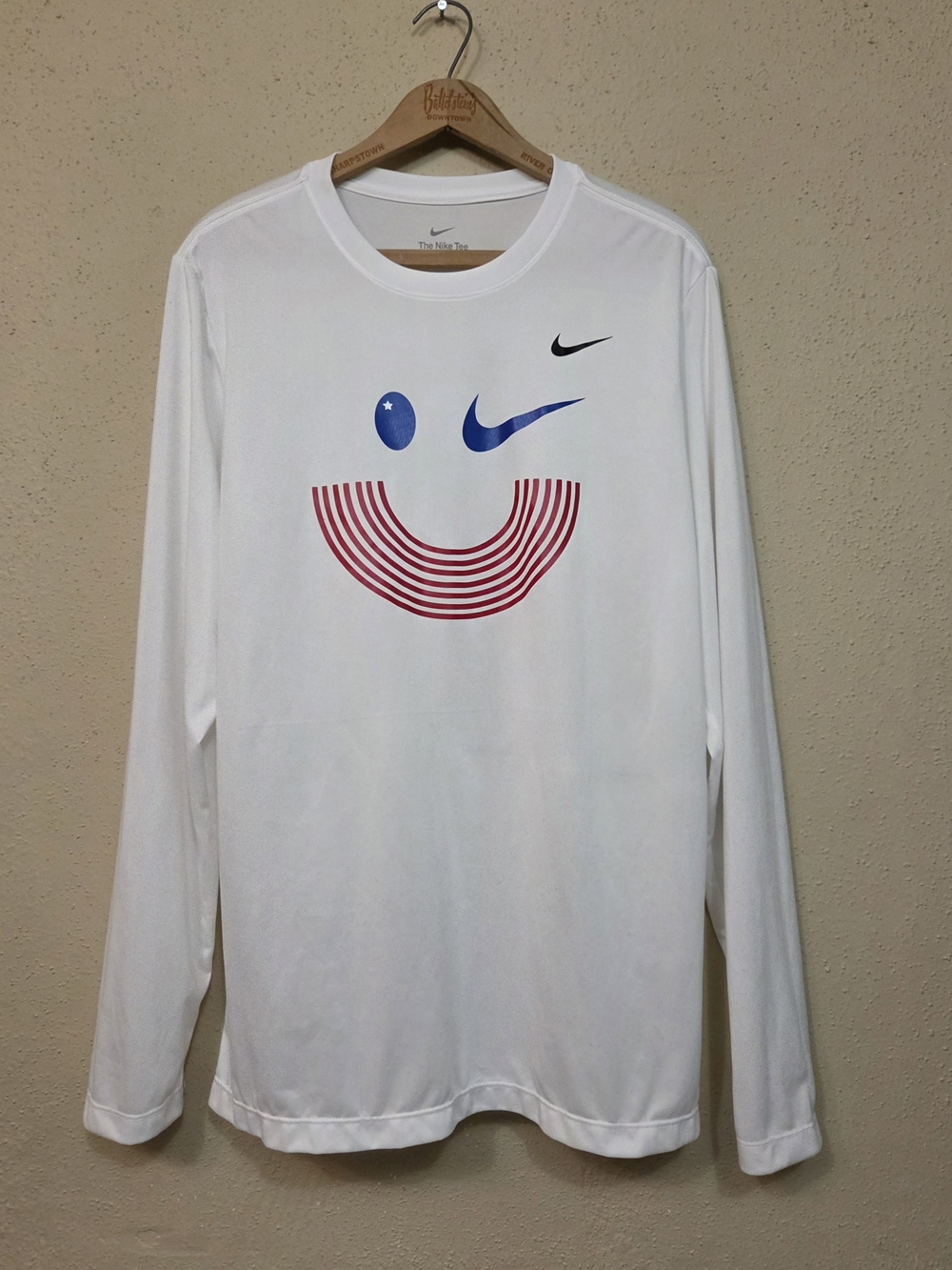 Nike Shirt Mens Large Team USA Long Sleeve White